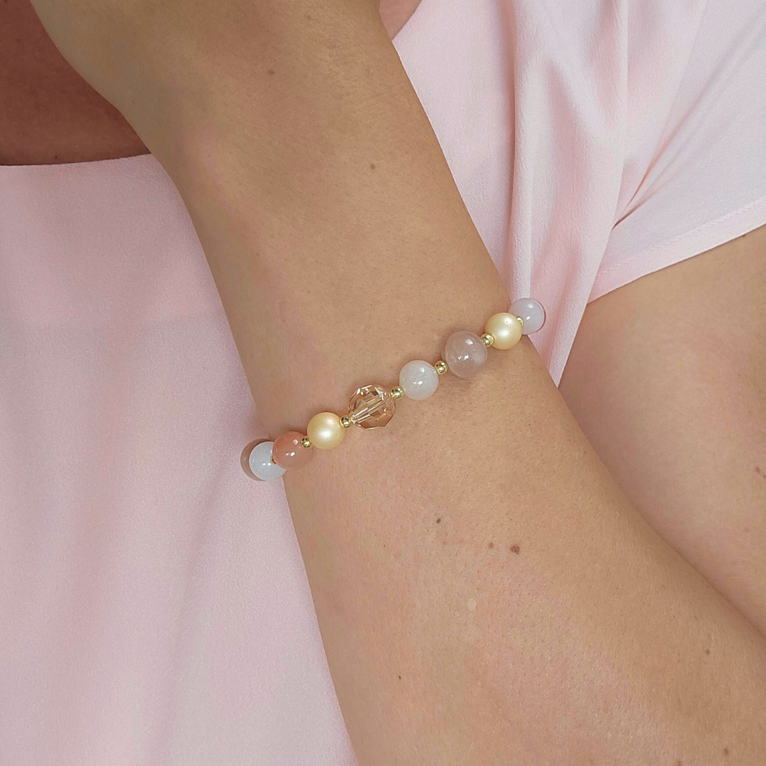 PEACH RAYS LOCK BRACELET