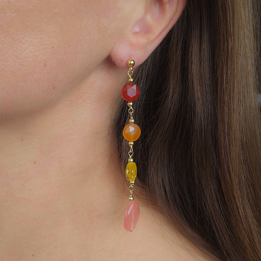 DESERTO VERMELHO DANGLE EARRINGS