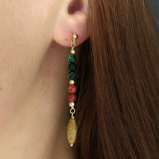 WILD STRAWBERRIES THIN EARRINGS