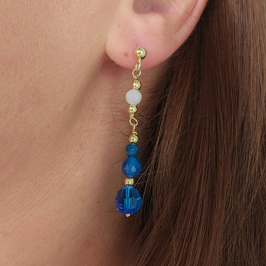 CELESTIAL WAVES DANGLE EARRINGS
