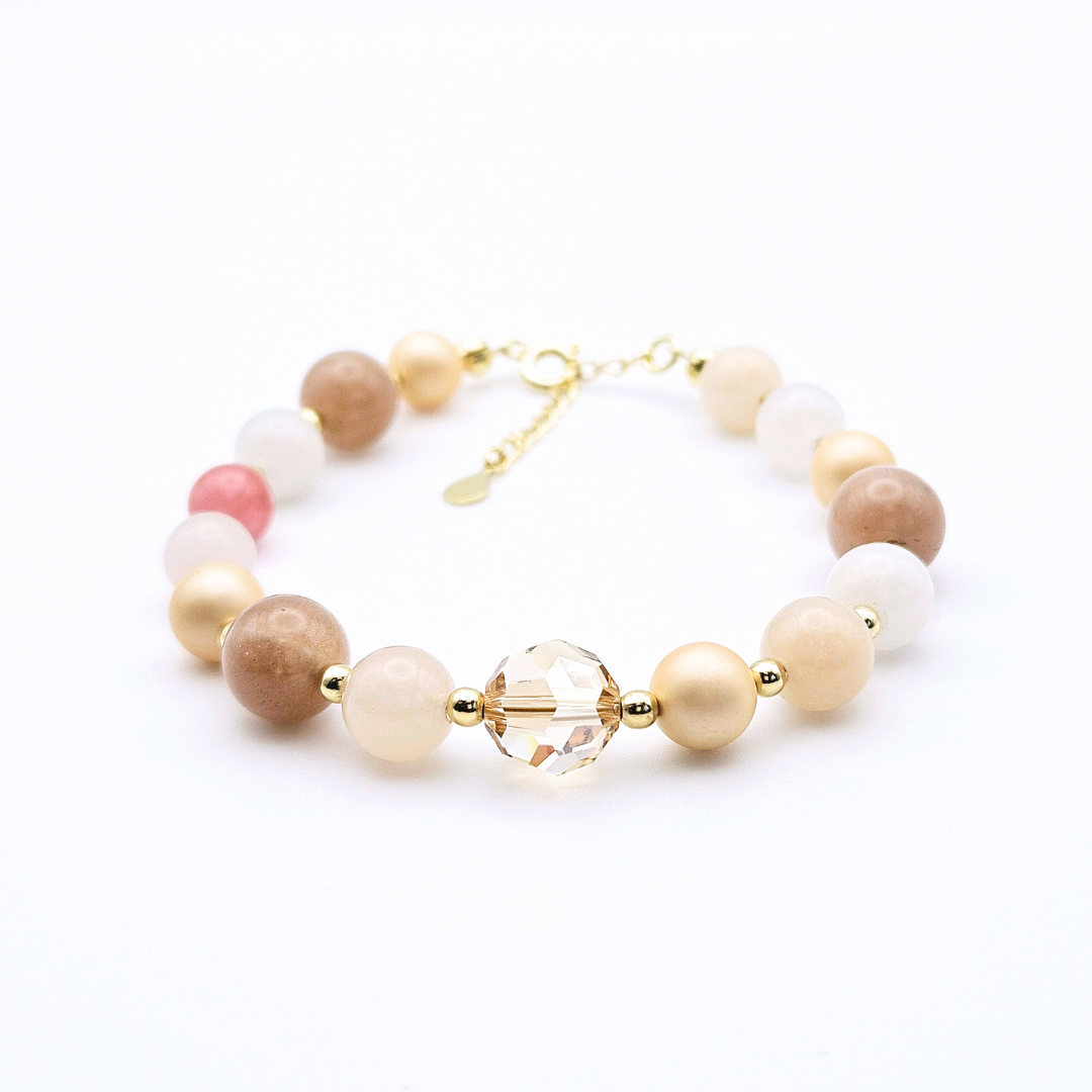 PEACH RAYS LOCK BRACELET