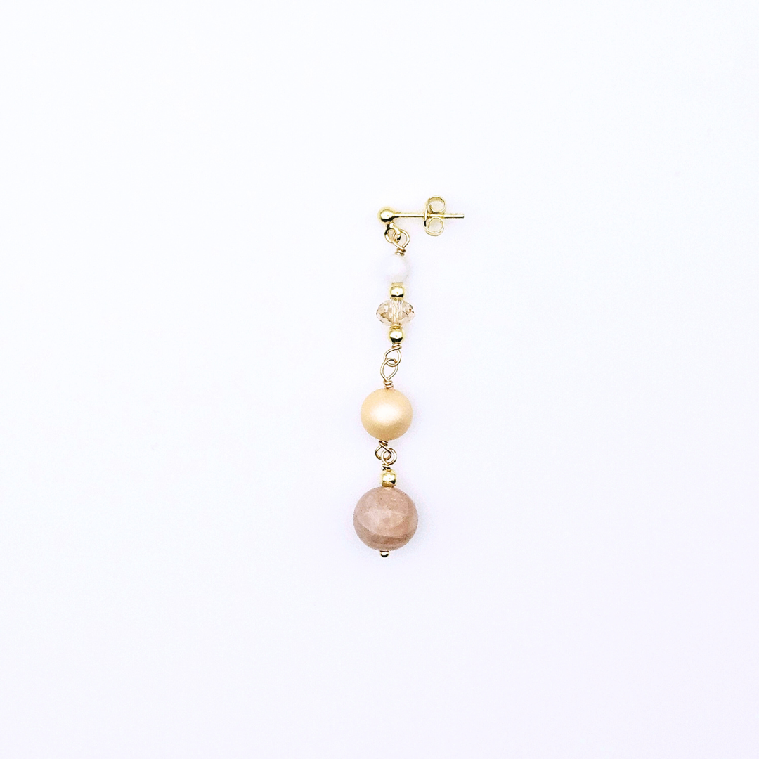 PEACH RAYS DANGLE EARRINGS