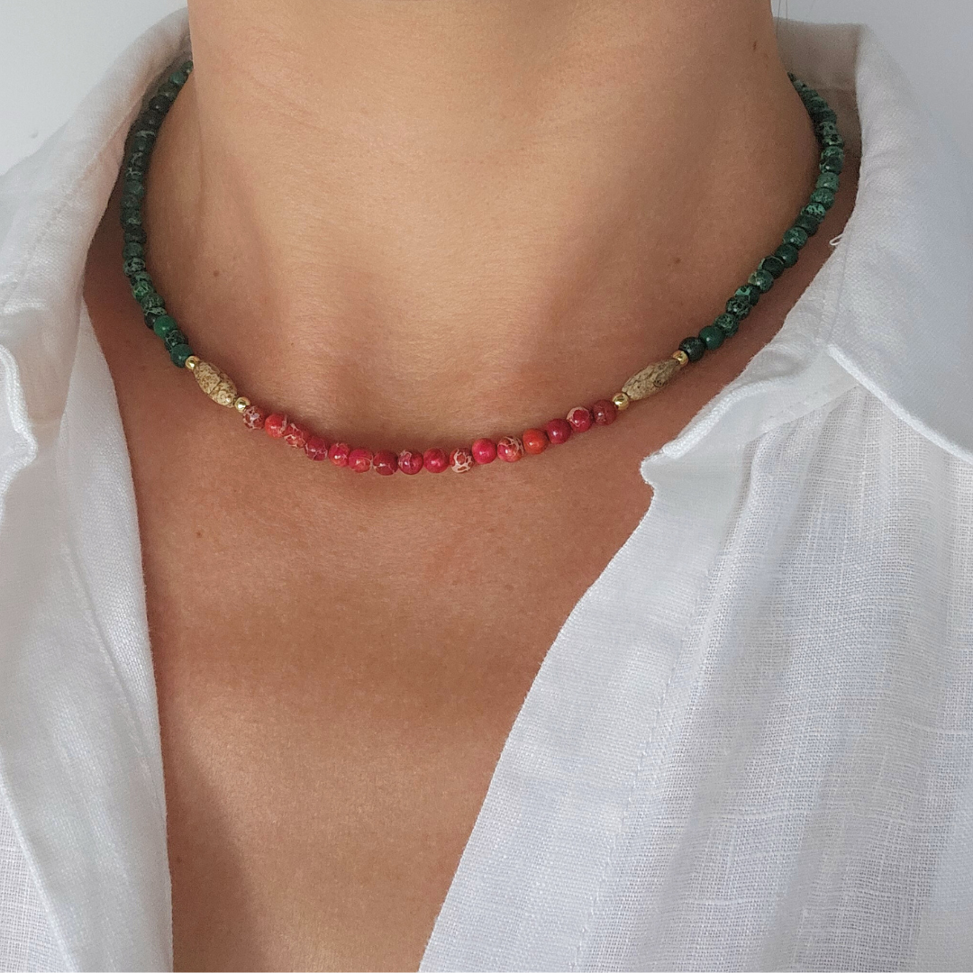 WILD STRAWBERRIES THIN NECKLACE