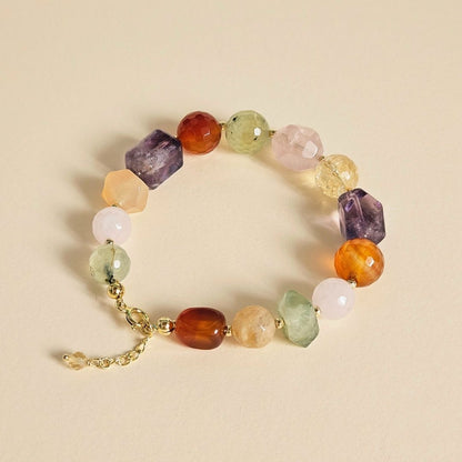 Statement Flores Bracelet – Gold-plated Silver & Mixed Gemstones