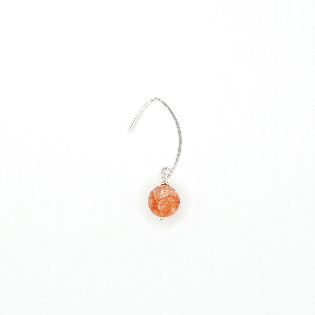 ROSÉ SINGLE BALL EARRINGS