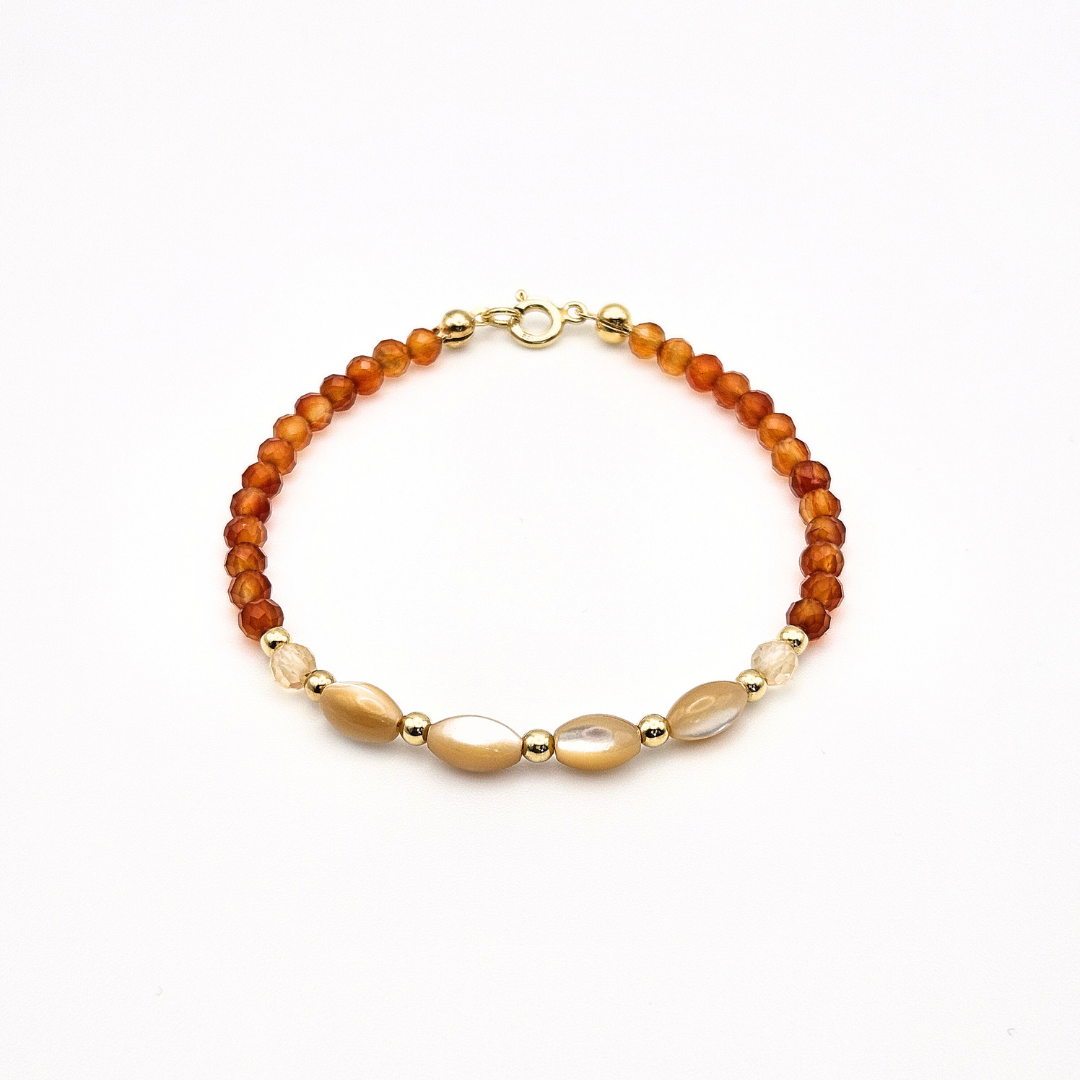 PULSEIRA HAPPY CORNALINA LARANJA
