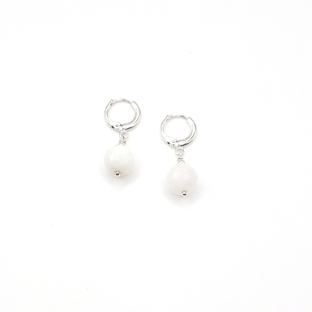 Konkordia Earrings – 925 Sterling Silver & Moonstone