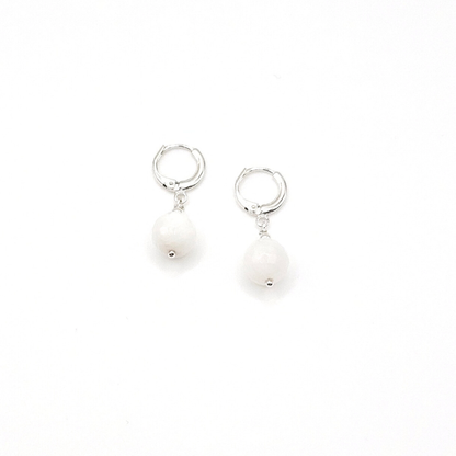 Konkordia Earrings – 925 Sterling Silver & Moonstone