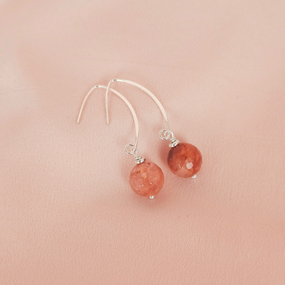 ROSÉ SINGLE BALL EARRINGS