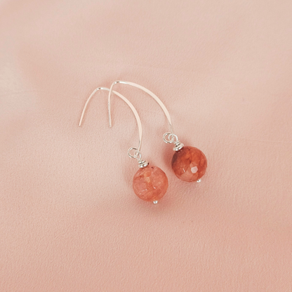 ROSÉ SINGLE BALL EARRINGS