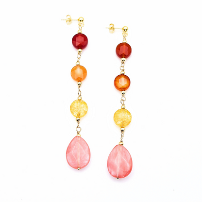BRINCOS PENDENTES DESERTO VERMELHO