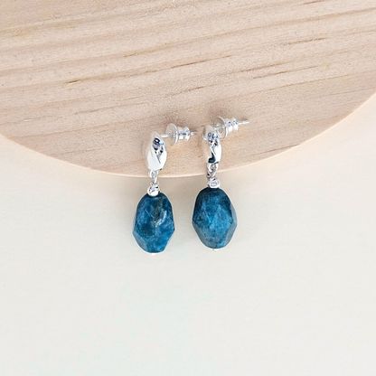 Konkordia Earrings – 925 Sterling Silver & Apatite