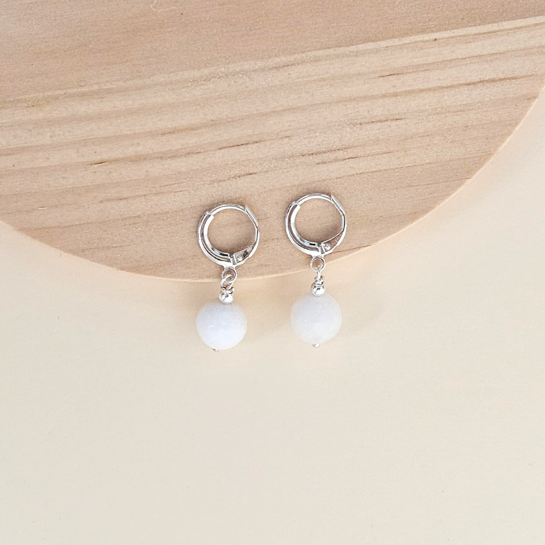 Konkordia Earrings – 925 Sterling Silver & Moonstone
