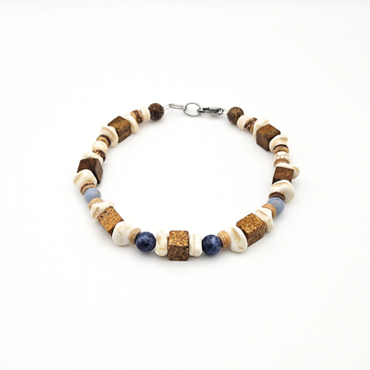 MEN BRACELET JASPER WITH SODALITE & ANGELITE