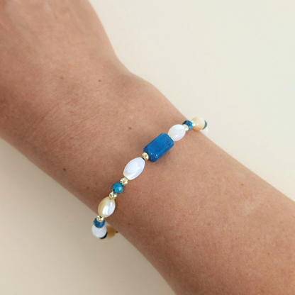 PULSEIRA COM APATITA E MADREPÉROLA