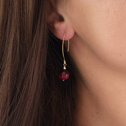 ROSAIS SINGLE BALL EARRINGS