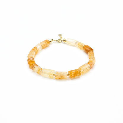 Ilha do Sol Baroque Bracelet - Hematoid Quartz & Gold-plated Silver
