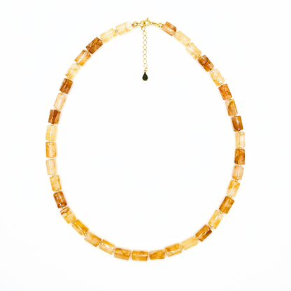 Ilha do Sol Baroque Necklace - Hematoid Quartz & Gold-plated Silver
