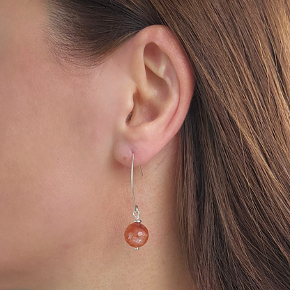 ROSÉ SINGLE BALL EARRINGS