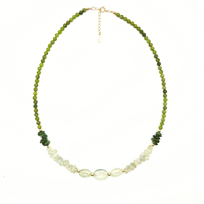 COLAR CALDEIRA COM PREHNITA